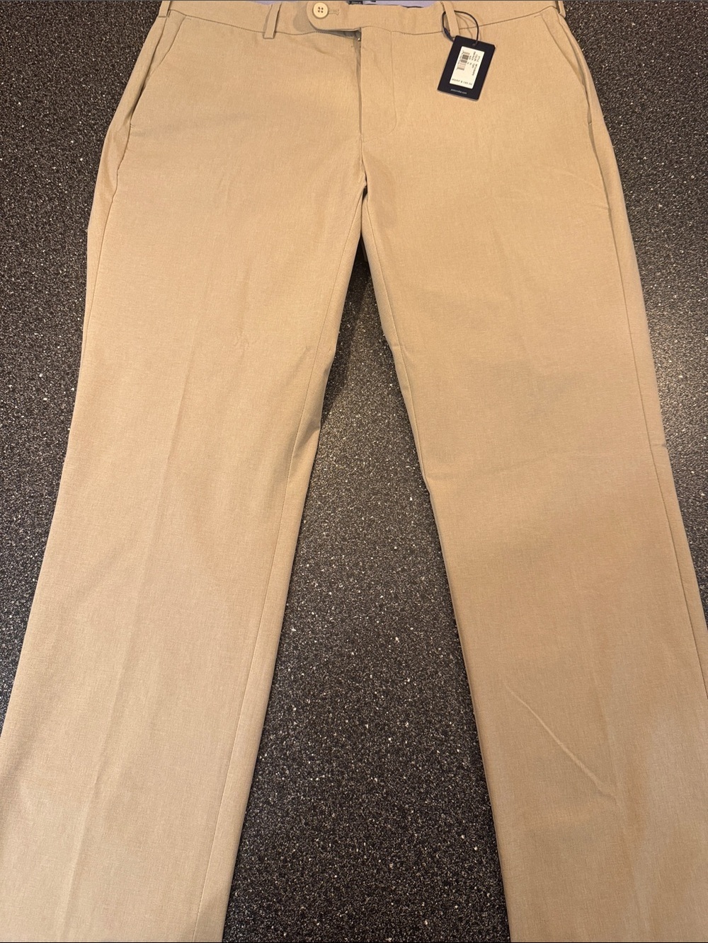 NWT Peter Millar Crown Crafted Tan Flat-Front Chino Pants - size 34 - Picture 5 of 8